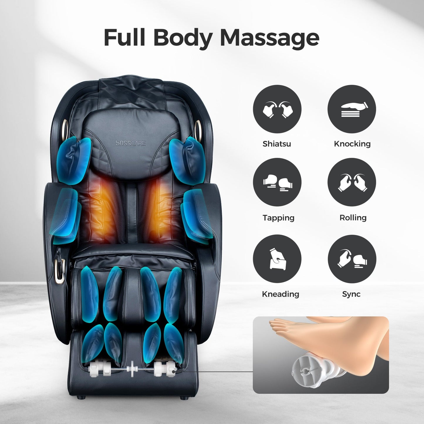 BOSSCARE 3D Zero Gravity Massage Chair