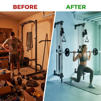 Folding Wall-Mounted Smith Machine — Before & After