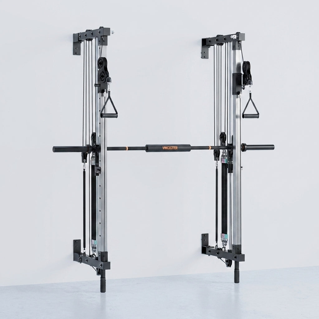 Folding Wall-Mounted Smith Machine — Studio Shot