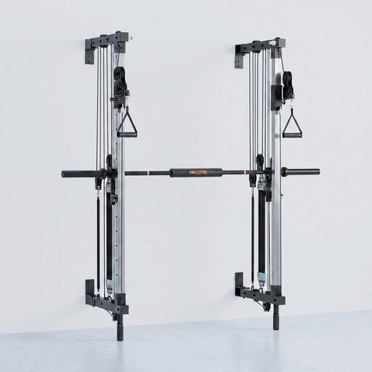 Folding Wall-Mounted Smith Machine — Studio Shot