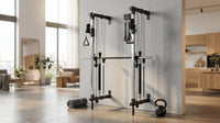 Folding Wall-Mounted Smith Machine — Lifestyle