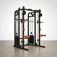 Home Gym Smith Machine Cable Crossover Weightlifting Sports Training — Studio Shot