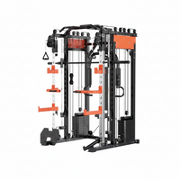 Smith Machine Cable Crossover Built for Full-Body Training, Durable Metal Construction, Multifunction Design