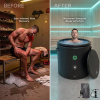 Pro Elite Recovery 90Cm Ice Pod Ice Bath Therapy Inflatable DWF Cold Plunge Tub for 03Hp Water Chiller for Athletes — Before & After