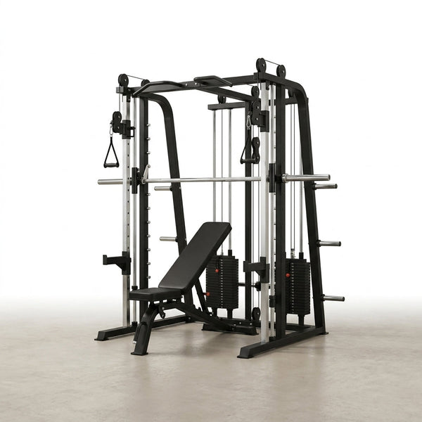 Professional Gym Smith Machine Set—Multi-Functional All-In-One Fitness Equipment, Suitable for Professional Gyms — Studio Shot