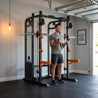 Smith Machine Cable Crossover Built for Full-Body Training, Durable Metal Construction, Multifunction Design — Lifestyle