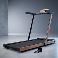 Space Saving Commercial Treadmill, Slim Motorized  W/ Speakers — Studio Shot