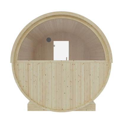 Vassa Finnish Barrel Sauna with WiFi Heater - Finnish Sauna Builders