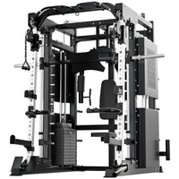Smith Machine Set Built for Professional Training, All-in-One Design, Durable Steel Frame, Multi-Functional