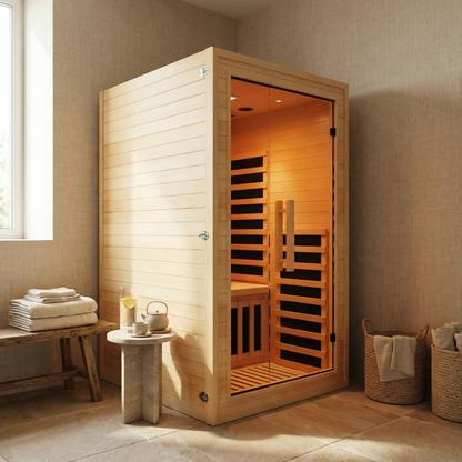 NiceBeam 1–2 Person Full-Body Infrared Sauna with Red Light Therapy