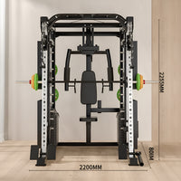 Smith Machine Set Built for Professional Training, All-in-One Design, Durable Steel Frame, Multi-Functional