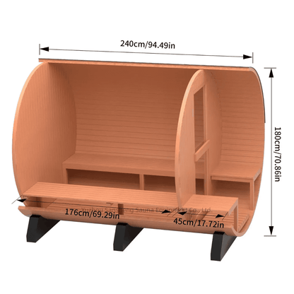Handmade Sauna Red Cedar Electric Heat
